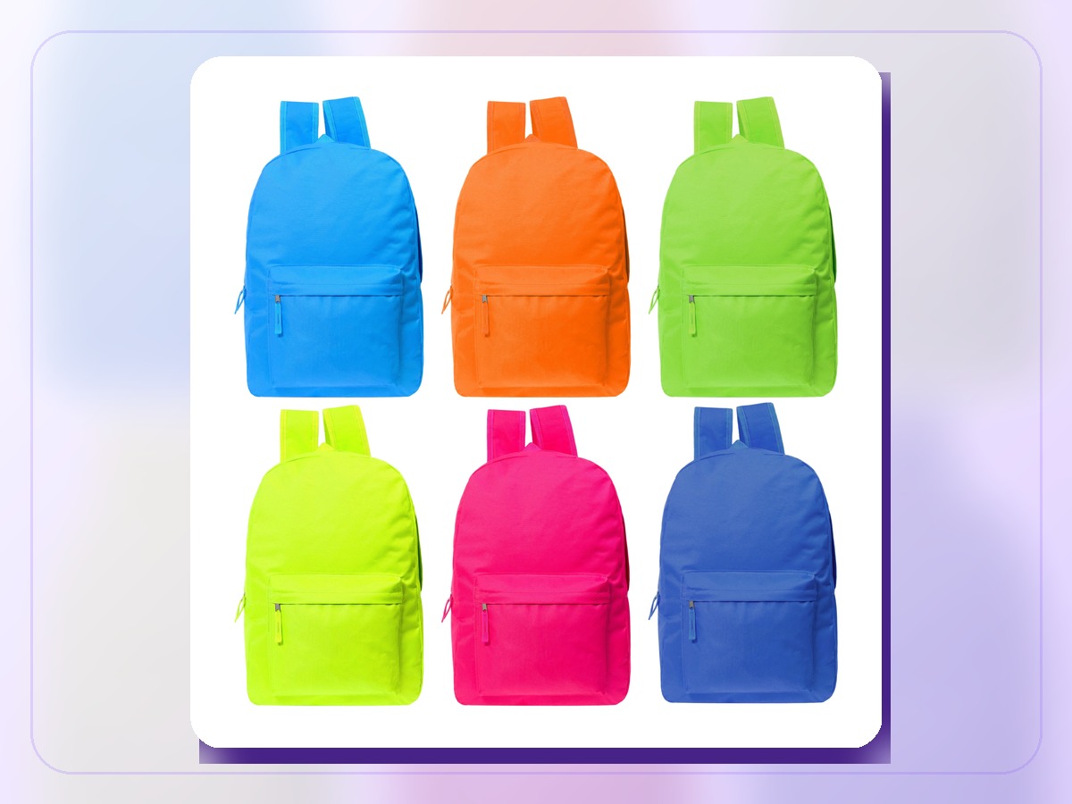 Packed wholesale school bags