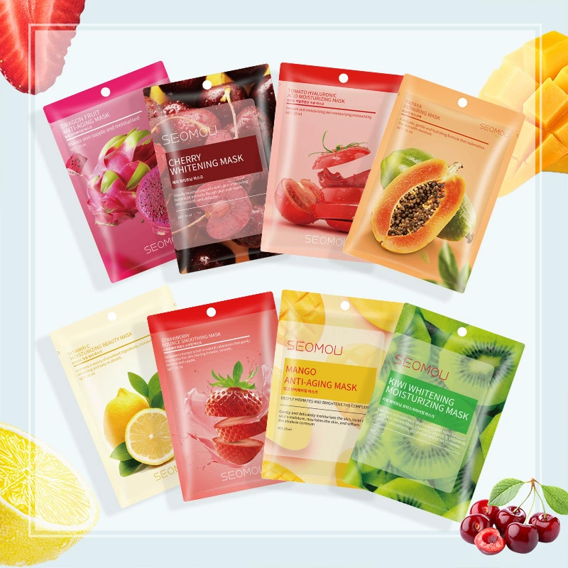 SEOMOU English-Packaged Fruit Sheet Masks — Mixed wholesale overview